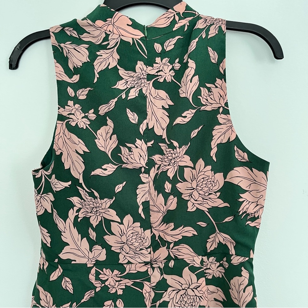 👒 LULU’S - Pink and green floral dress - Spring dress - Picture 3 of 7